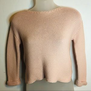 Zara Girl Knitwear blush pink sweater, size 7